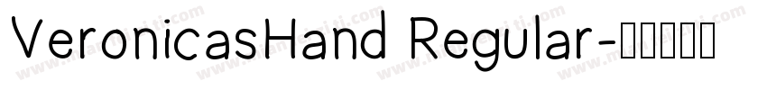 VeronicasHand Regular字体转换